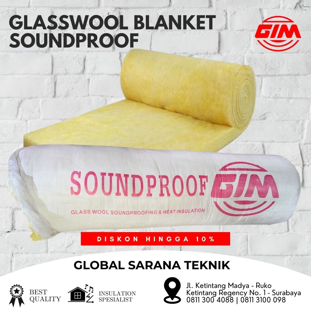 Glasswool blanket D16 Tebal 25 mm