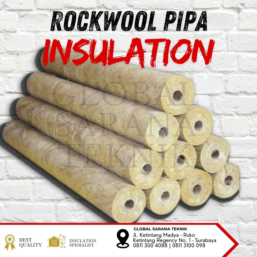 Rockwool Pipa 2 inch Insulasi Termal 