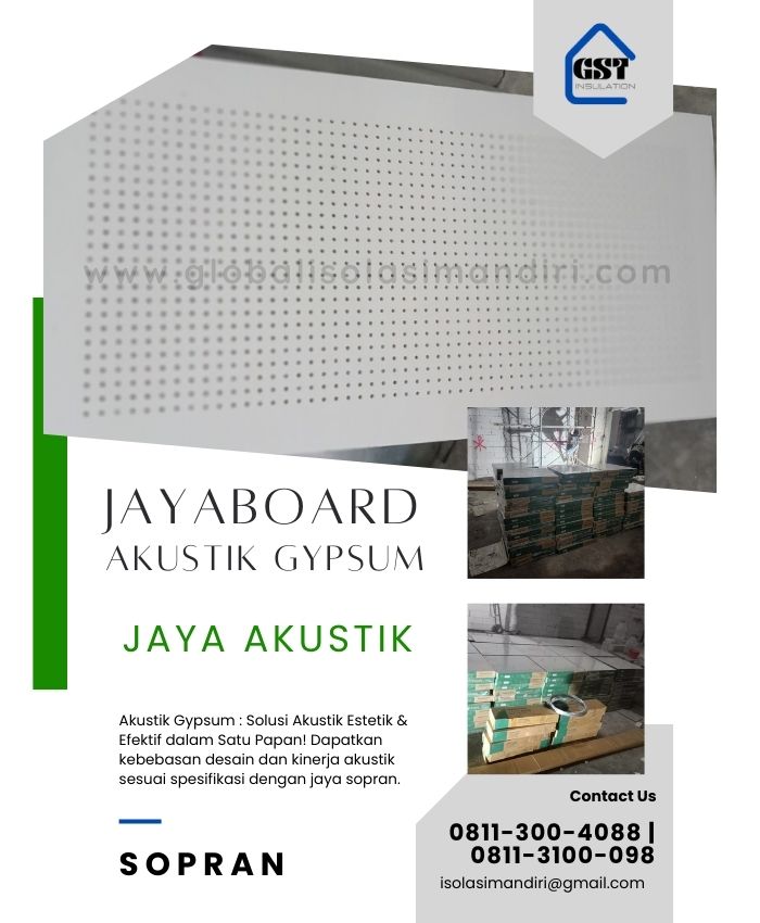 Gypsum Akustik 9mm 60 x 60 cm