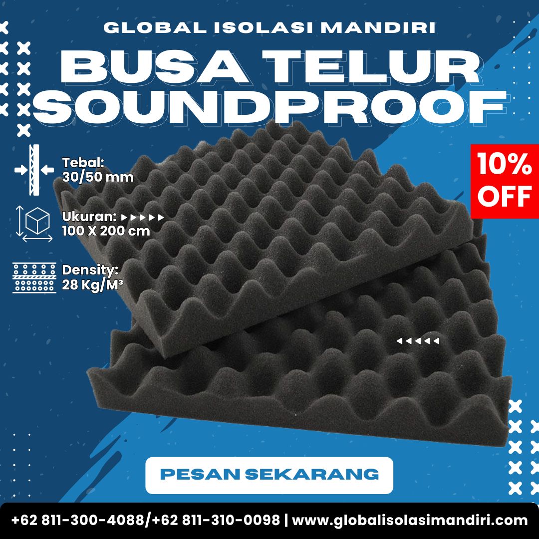 Busa Telur Soundproof Foam Tebal 5cm
