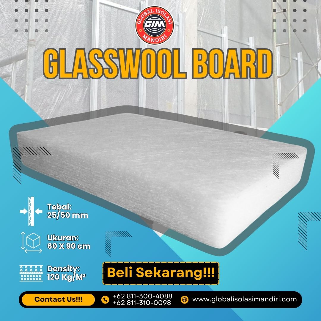 Glasswool White Board 40 mm