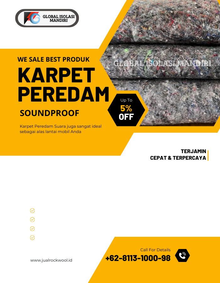 Glasswool Karpet 3 mm