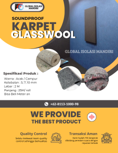 Karpet Glasswool 50 mm