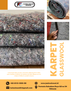 Karpet Glasswool 50 mm