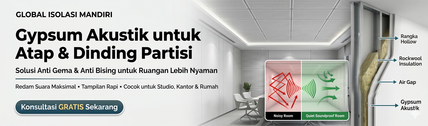 Kegunaan Gypsum Akustik